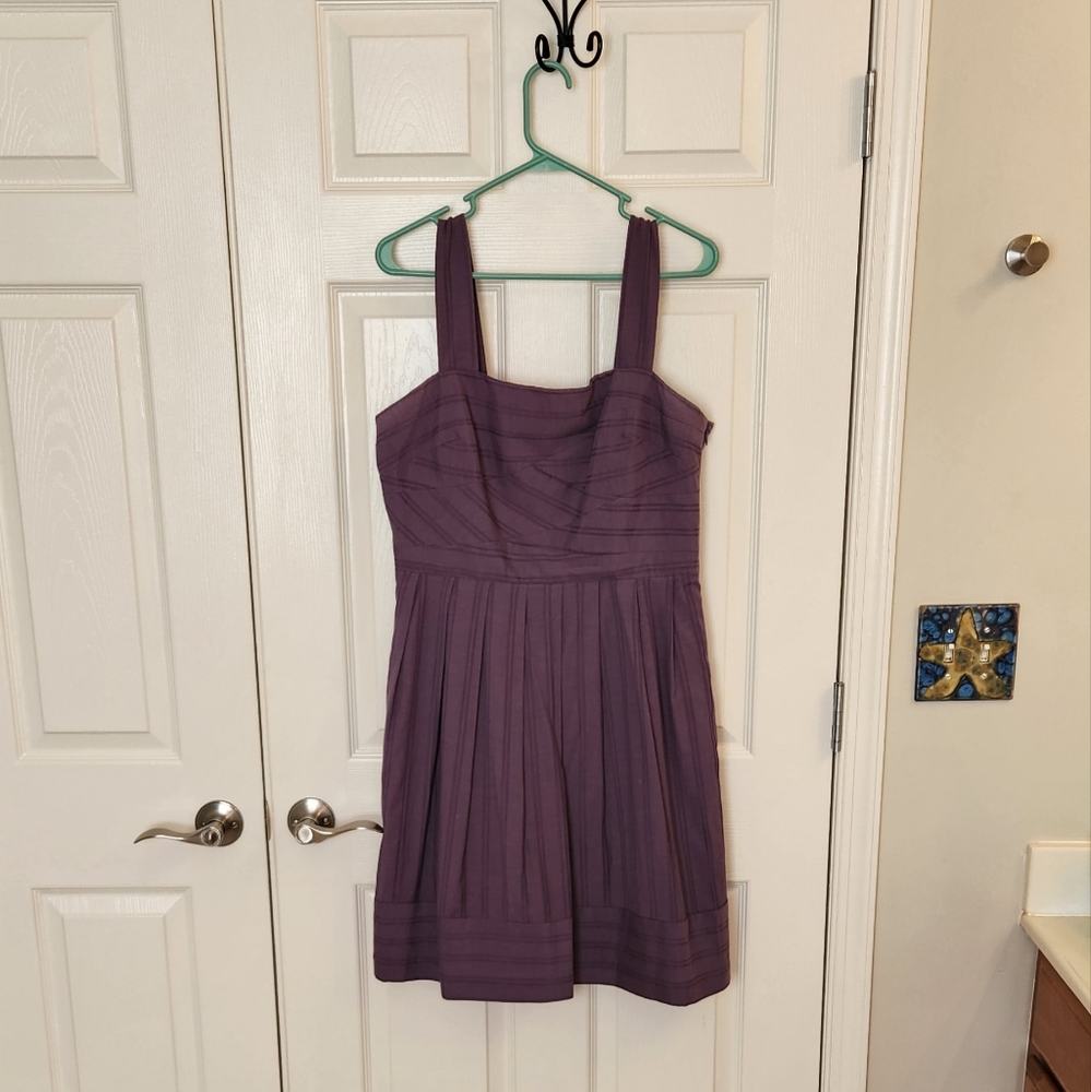 Great fun patterned purple dress